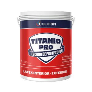 Látex Interior / Exterior Titanio Pro Mate Blanco 4 Litros