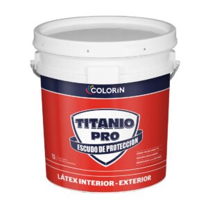 Látex Interior / Exterior Titanio Pro Mate Blanco 10 Litros
