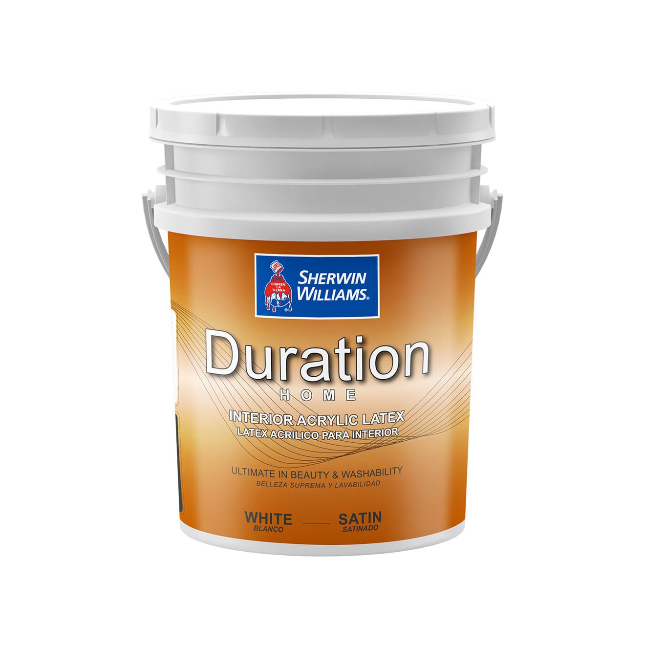 L谩tex Interior Duration Satinado Blanco 18,9 Litros