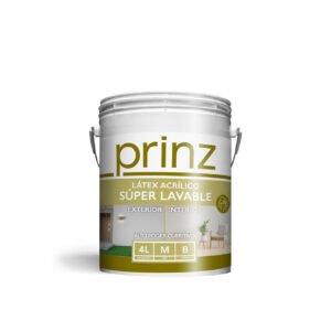 Látex Exterior / Interior Superlavable Mate Blanco 4 Litros
