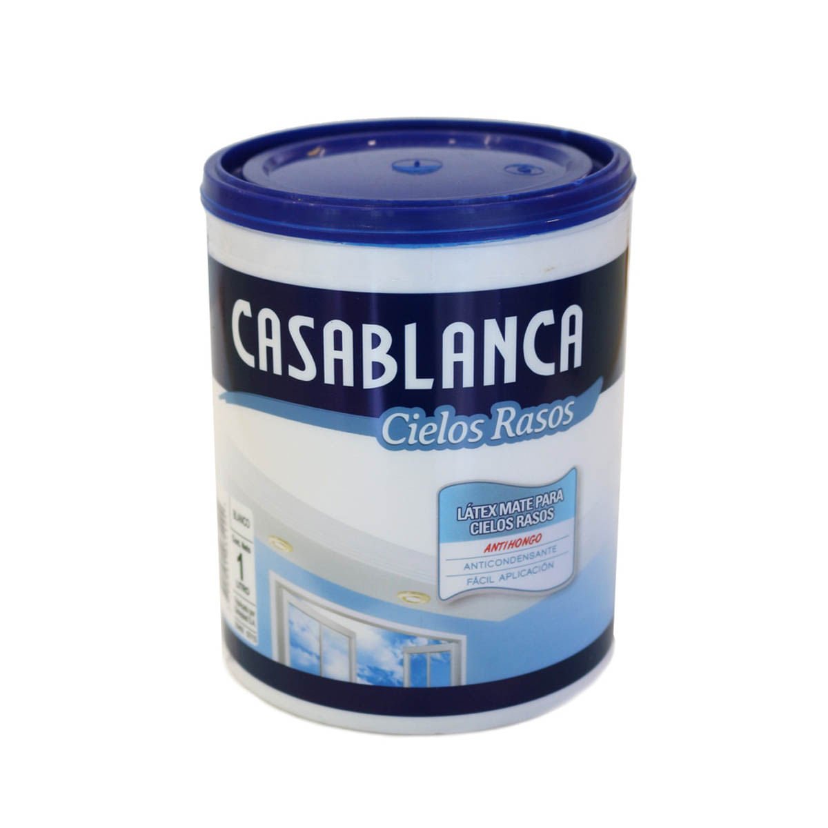 L谩tex Cielosrrasos Antihongos Mate Blanco 1 Litro