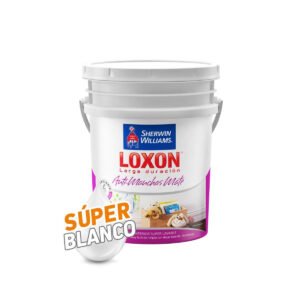 Látex Interior Loxon Antimanchas Mate Blanco 18 Litros