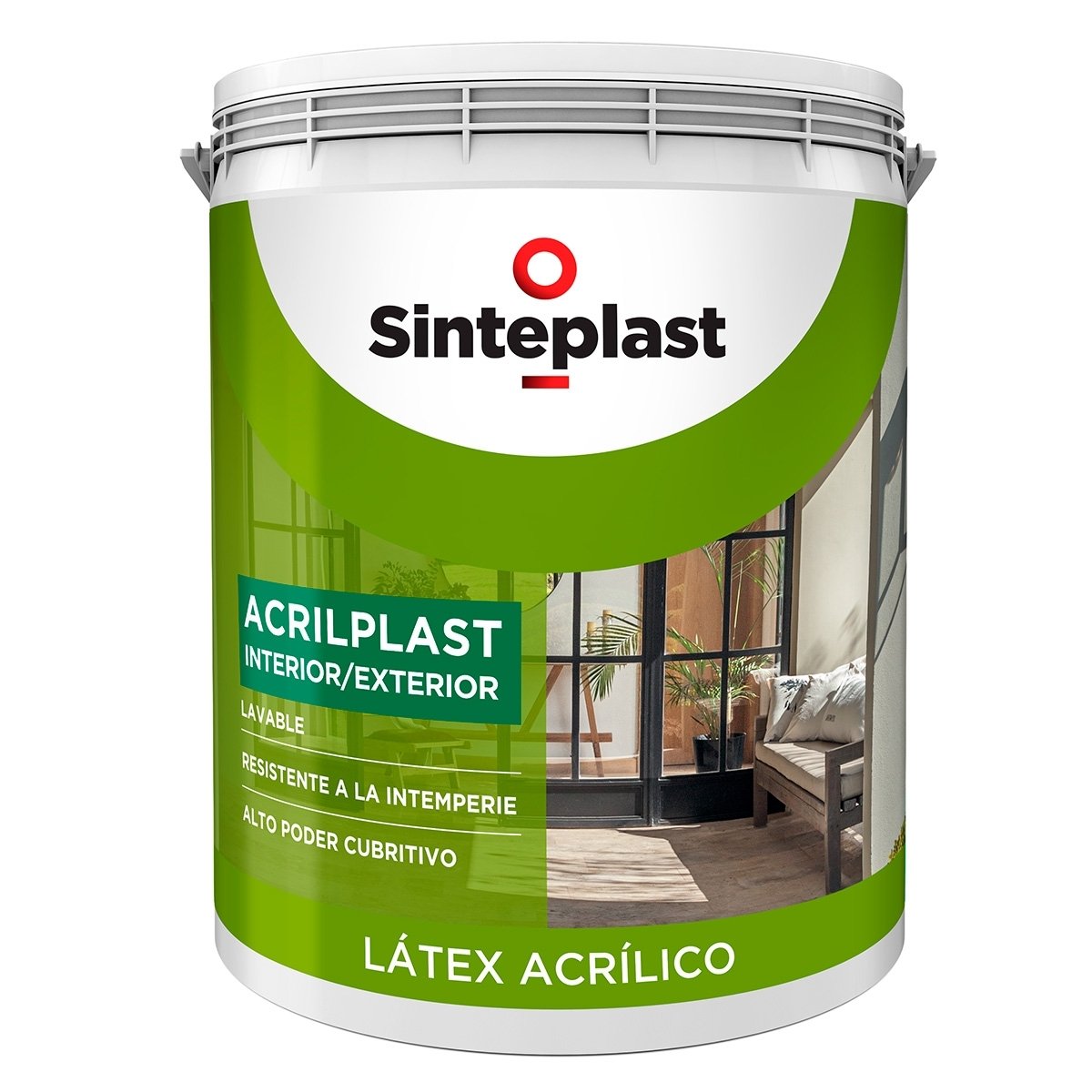 Latex Interior/Exterior Blanco Acrilplast 10 Lts Sinteplast