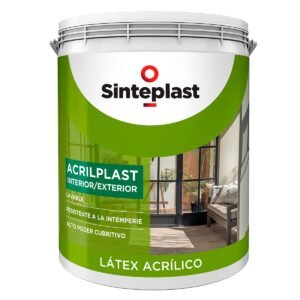 Latex Interior/Exterior Bermellon Acrilplast 4 Lts Sinteplast
