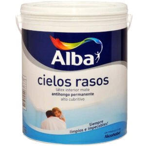 Latex Cielos Rasos Alba Antihongos Permanente 1 Lt