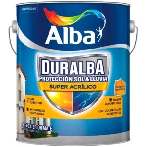 Latex Exterior Duralba Super Acrilico Gris Cemento 1 Lts Alba