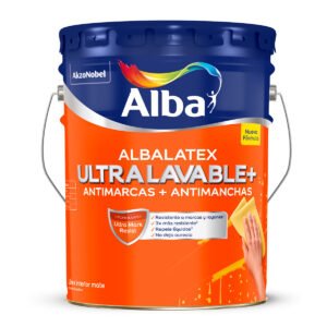 Latex Interior Albalatex Ultralavable Mate Blanco 10 Lts Alba