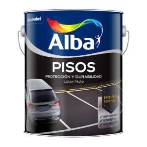 Latex Para Pisos Alba Acrlico Rojo Colonial Mate 1 Lt