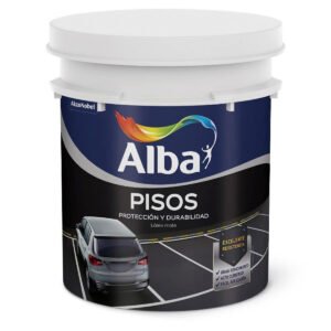 Latex Para Pisos Alba Acrlico Rojo Colonial Mate 20 Lts
