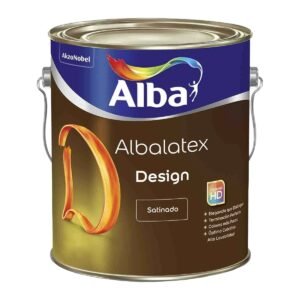Latex Interior Albalatex Design Satinado Blanco 10 Lts Alba