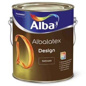 Latex Interior Albalatex Design Satinado Blanco 4 Lts Alba