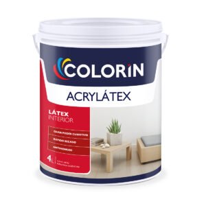 Latex Interior Acrylatex Mate Blanco 4 Lts Colorin