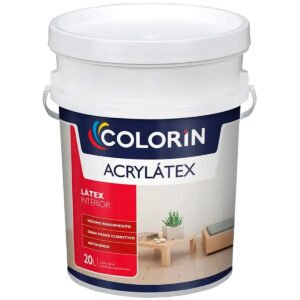 Latex Interior Acrylatex Mate Blanco 20 Lts Colorin