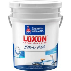 Latex Exterior Gris Cemento Mate Loxon 20 Lts Sherwin williams