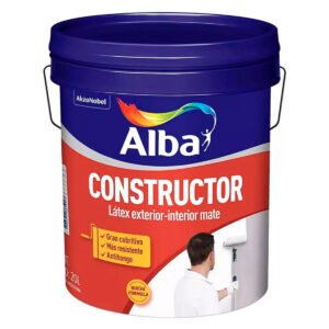 Latex Interior/Exterior Alba Constructor Blanco Mate 1 Lt