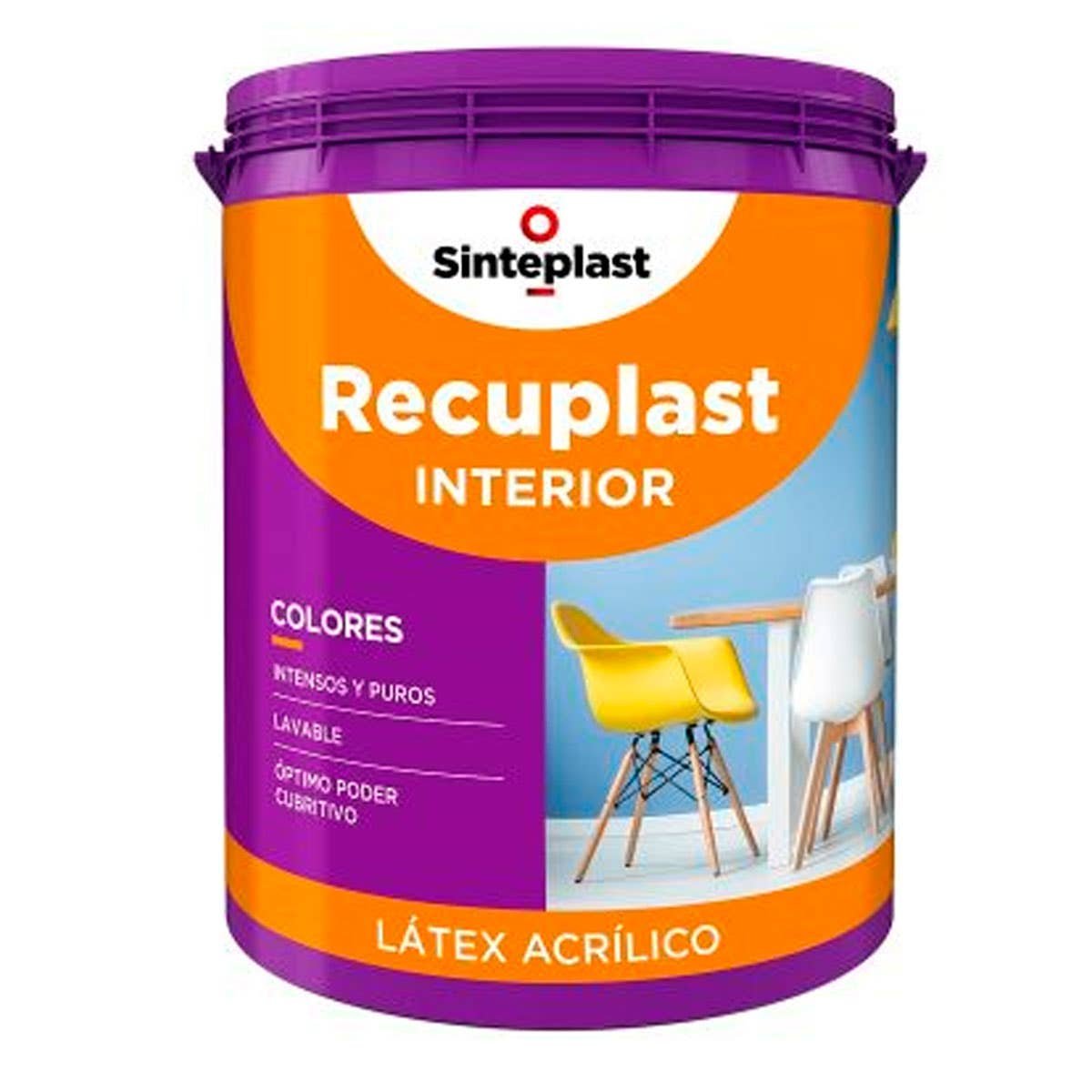 Latex Interior Recuplast Mate Danubio 4 Lts Sinteplast