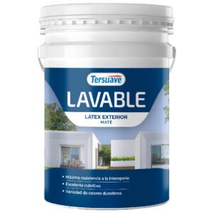 Latex Exterior Lavable Blanco Mate Tersuave 20 Lt