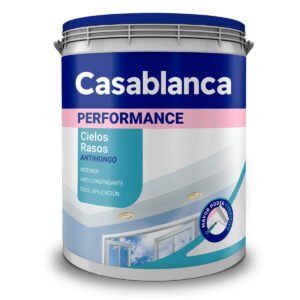 Pintura Cielorraso Casablanca 4L Blanco Mate Antisalpicaduras
