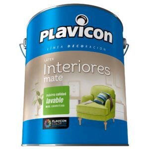 Latex Interior Mate Blanco Plavicon 10 Lts