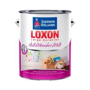 Latex Interior Loxon Antimanchas Mate Blanco 4 Lts Sherwin Williams