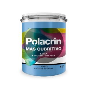 Pintura Latex Interior Exterior Polacrin 1 Lt Rojo Teja