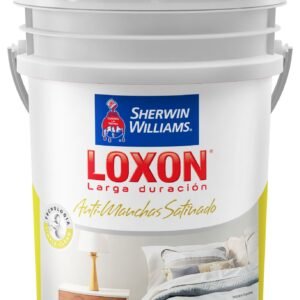 Latex Interior Loxon Antimanchas Satinado Blanco 20 Lts Sherwin Williams
