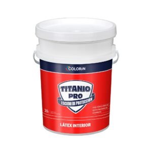 Latex Interior Titanio Pro Mate Blanco 20 Lts Colorin
