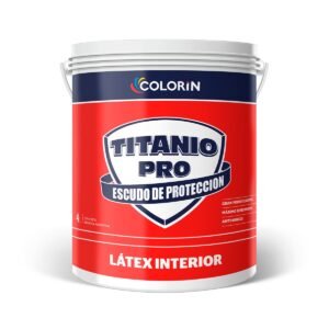 Latex Interior Titanio Pro Mate Blanco 4 Lts Colorin