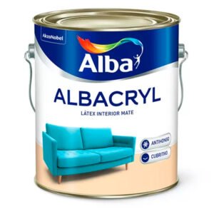 Latex Interior Albacryl Mate Blanco 10 Lts Alba