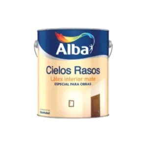 Latex Cielorraso Interior Mate 10 Litros Cubritivo Alba