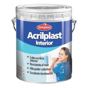 Latex Acrilplast Interior Mate 20 Lts Sinteplast  Color Blanco