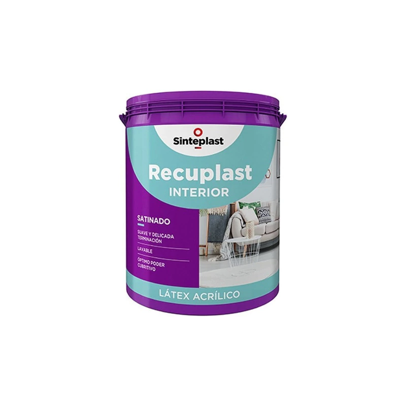 Recuplast Latex Interior Satinado 1lts Sinteplast