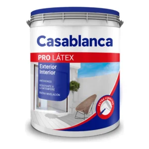 Pro latex Casablanca Pro Interior Exterior Color Blanco 20l