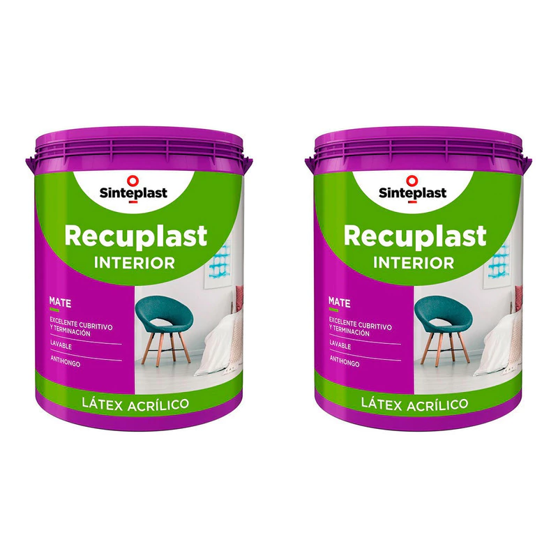 Recuplast Interior Bco Latex Lavable 2 X 4lt