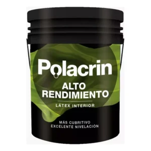 Latex Interior Alto Rendimiento 1lt Color Blanco Polacrin