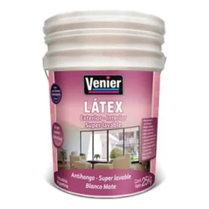 Latex Lavable Exterior Interior 25k Venier Blanco