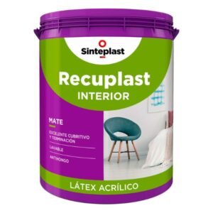 Latex Interior Recuplast Mate Blanco 10 Lts Sinteplast