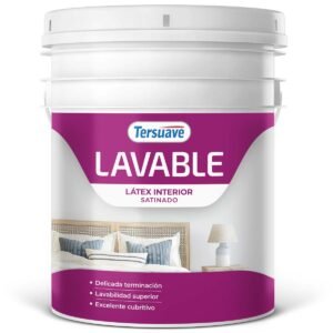 Latex Interior Lavable Satinado Blanco 10 Lts Tersuave