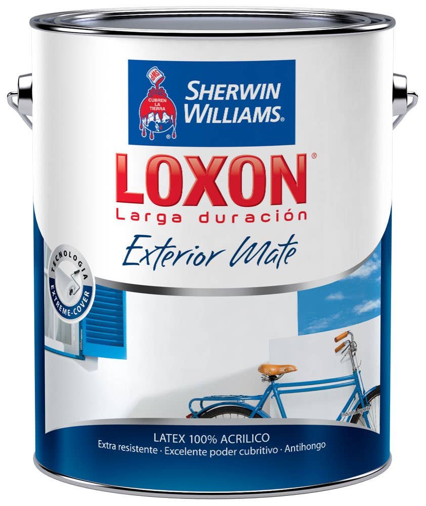 Latex Exterior Verde Foresta Mate Loxon 4 Lts Sherwin Williams