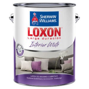 Latex Interior Loxon Mate Blanco 4 Lts Sherwin Williams